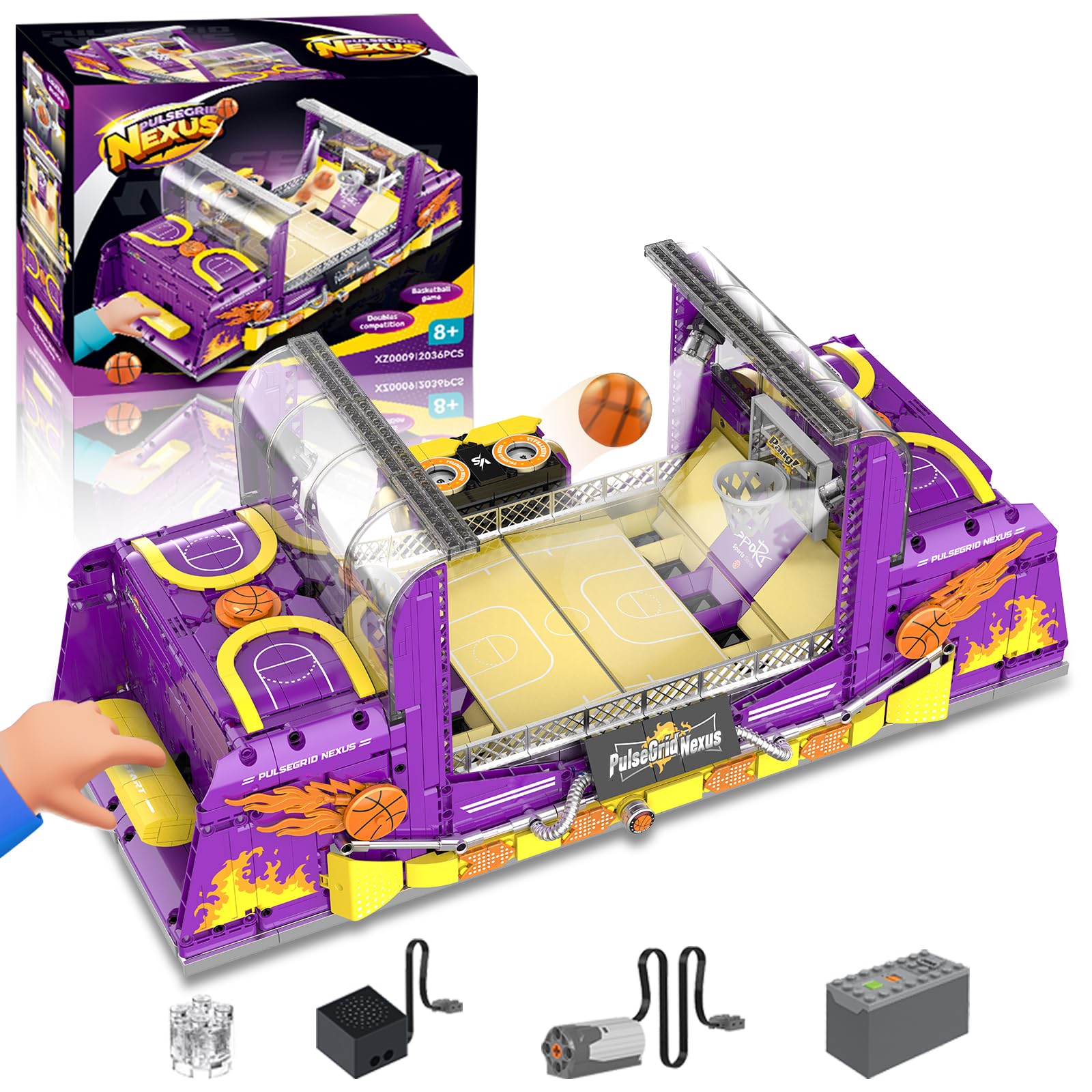 Amazon.com: JTBBOY Basketball Machine Building Blocks Set, DIY